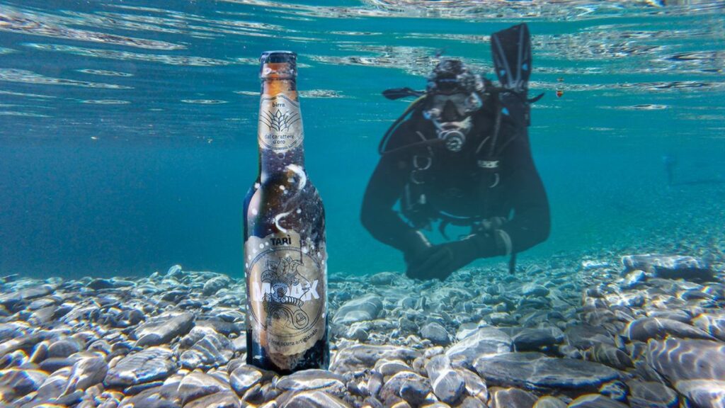 Birra in fondo al mar