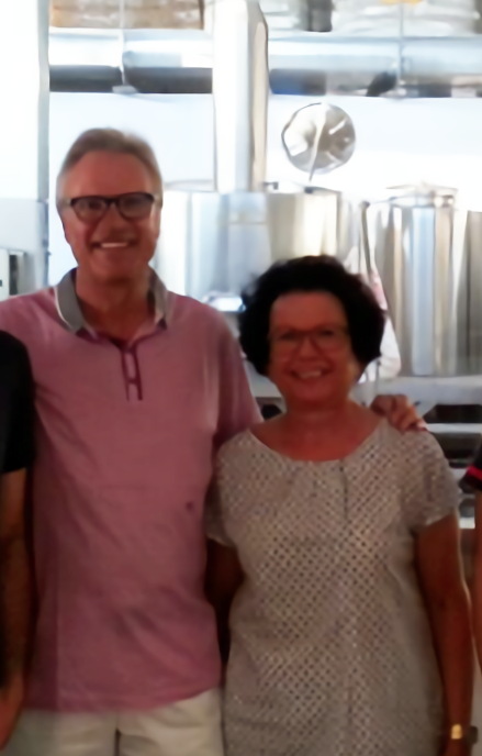 La famiglia Zötler in visita al birrificio tarì
