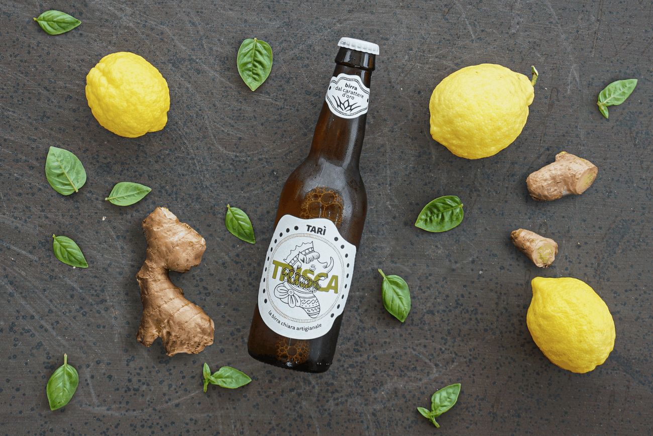Tarì Trisca e i suoi ingredienti limone basilico e zenzero